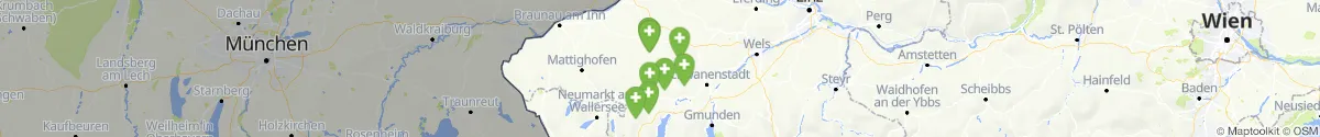 Kartenansicht für Apotheken-Notdienste in der Nähe von Pattigham (Ried, Oberösterreich)
